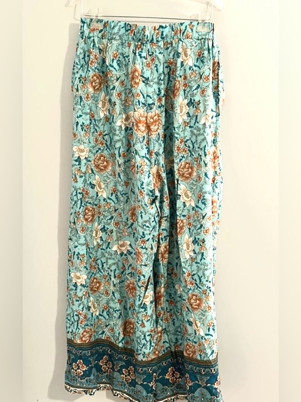 Simplee Wide-leg High-waist Tie Front Pants Size Large - Picture 4 of 5